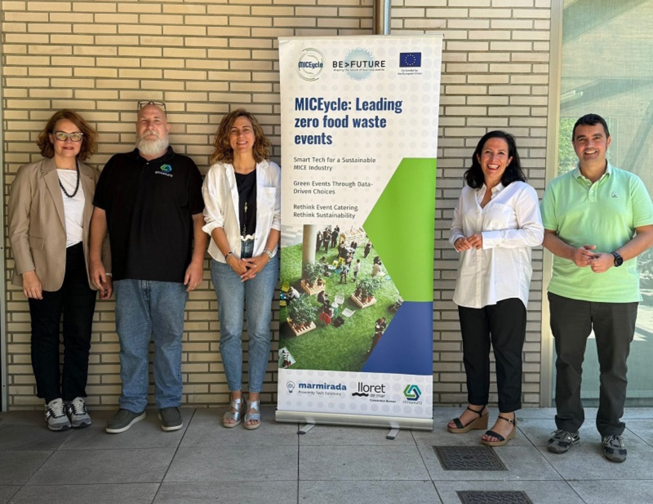 Equipo BEFuture MICECycle — Effiwaste, Marmirada y Lloret Convention Bureau