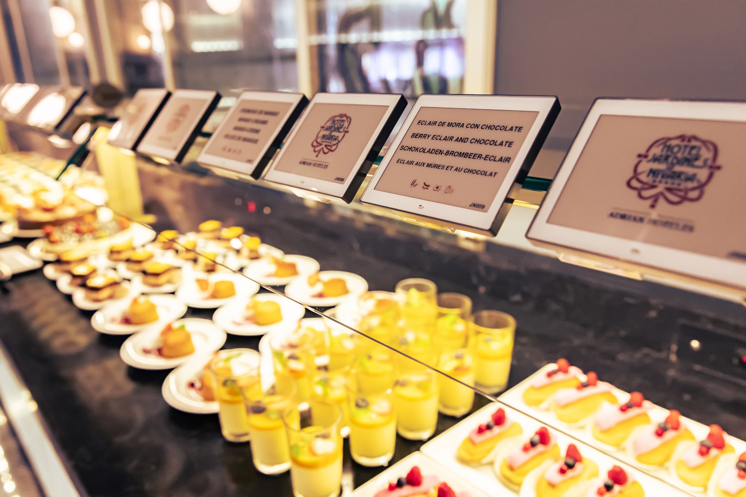 Etiquetas digitales Effilabel en buffet