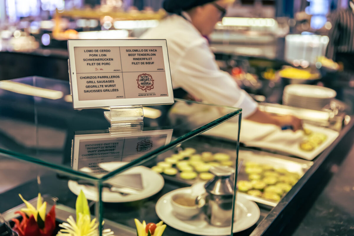 Avisos de reposición desde etiqueta a cocina